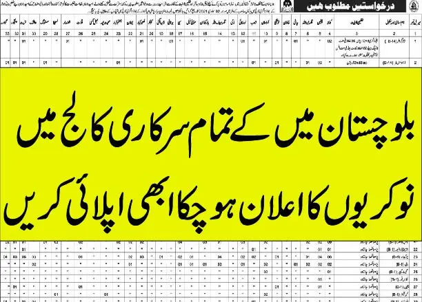 Balochistan jobs 01