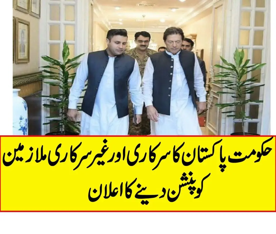 Government of Pakistan announces pension for government and non government employees 01