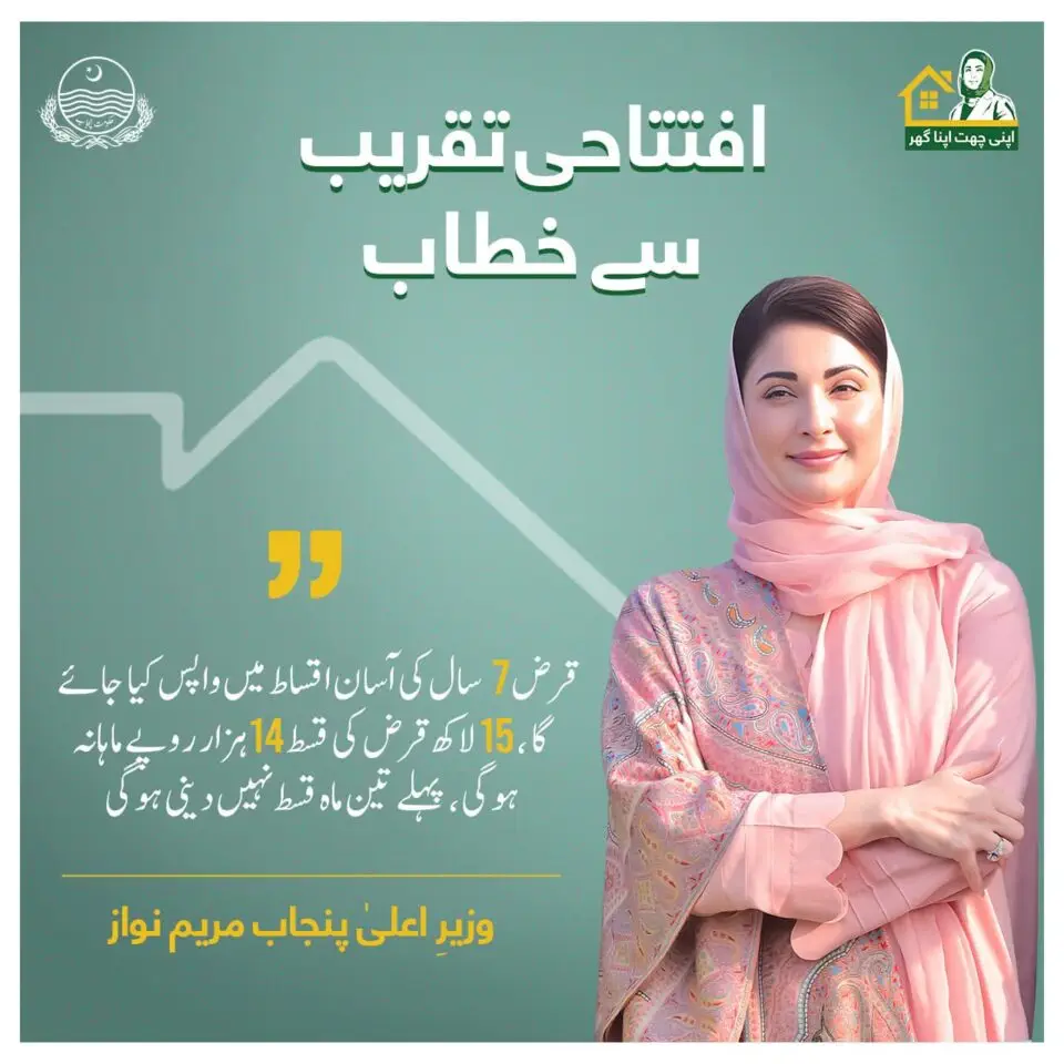 اپنی چھت اپنا گھر سکیم کےلئے آن لائن رجسٹریشن کروانےکا طریقہ